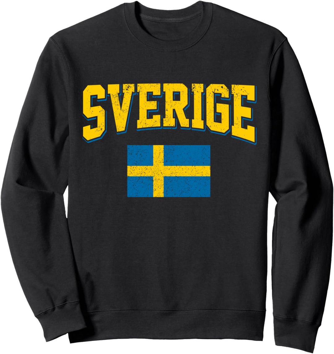 Schweden Schwedische Flagge Fussball Souvenir Fan Geschenk Sweatshirt