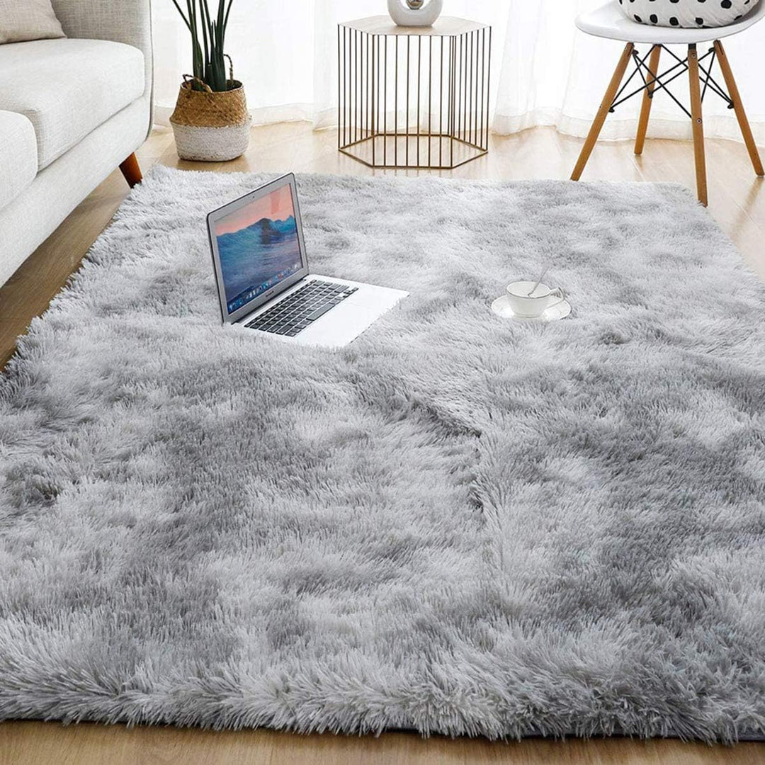 Leesentec Teppich für Wohnzimmer, Schlafzimmer, Jugendliche, Mädchen, Shaggy, modernes Design, Langf