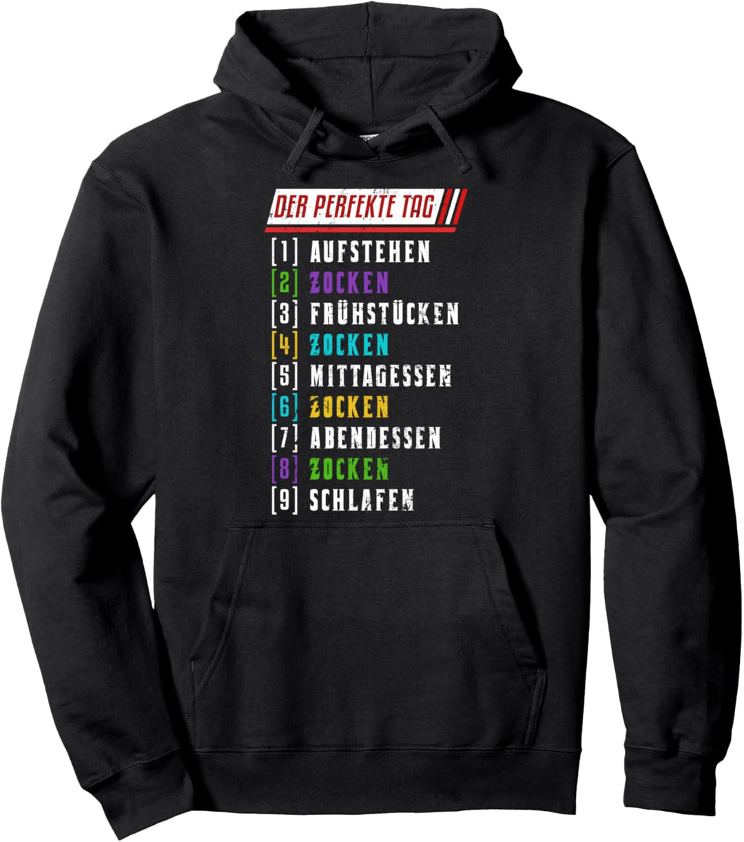 Zocker Tag Videospiel Gamer Nerd Zocken Lustiges Gaming Pullover Hoodie