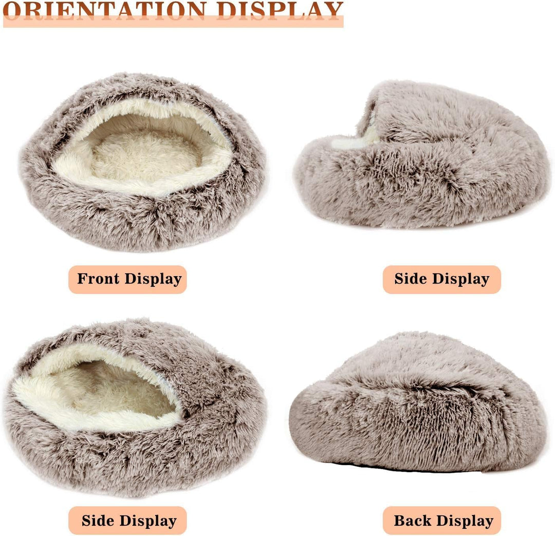 Flauschig Hundebett Muschelform Katzenbett Warm Tierbett Haustierbett Waschbar Hundesofa Katzensofa