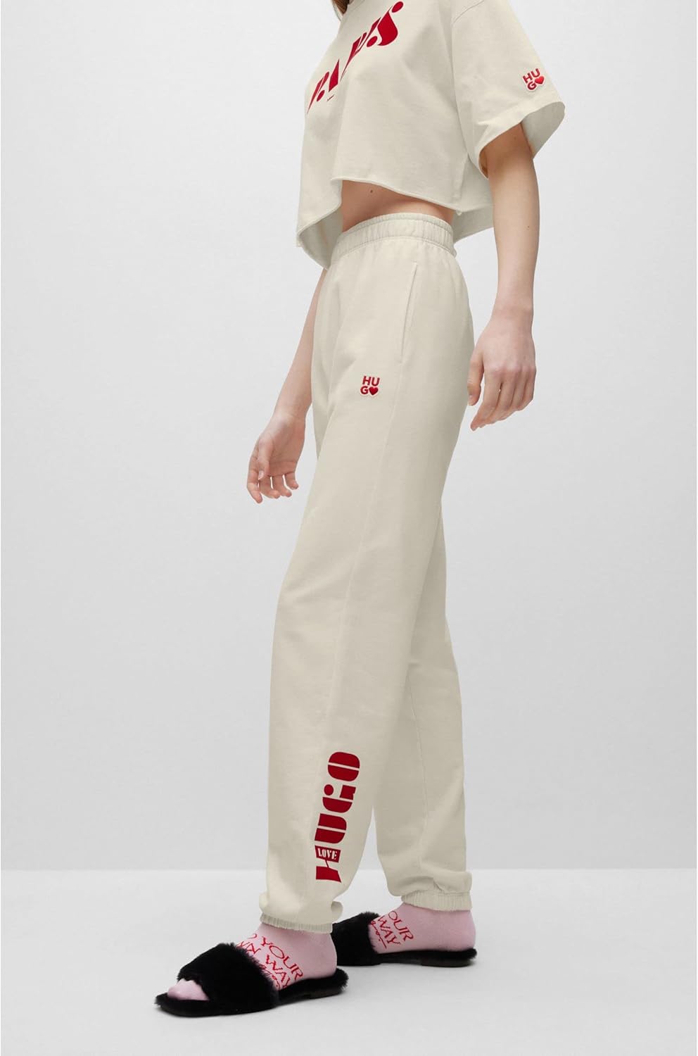 HUGO Damen Njola Pants S Open White110, S Open White110