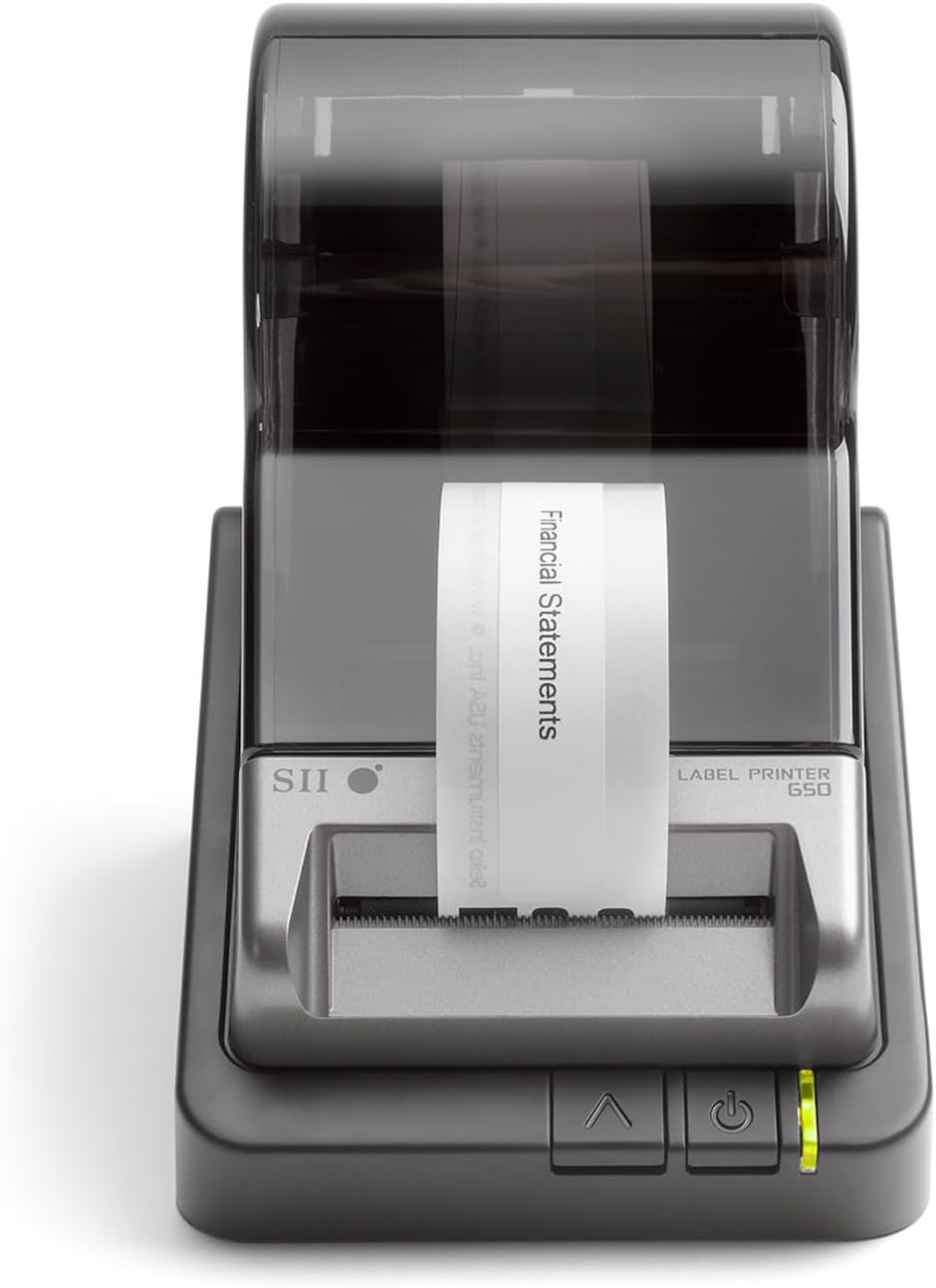 Seiko Instruments SLP650-EU Smart Label Printer, schwarz, Schwarz Single USB, Single USB