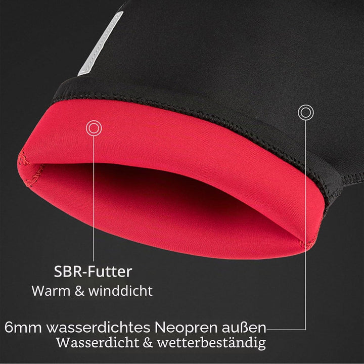 doorslay Winter Fahrrad Lenker Warme Handschuhe Winddicht Fahrrad Fäustlinge Kaltes Wetter Pendeln N
