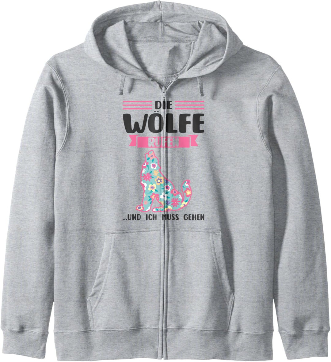 Wolf Waldtier Tier Kapuzenjacke