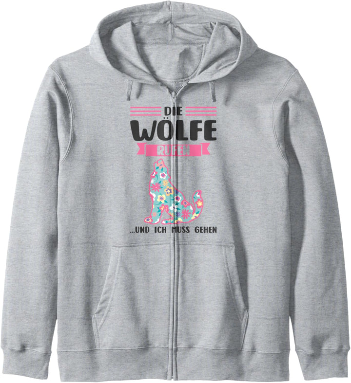 Wolf Waldtier Tier Kapuzenjacke