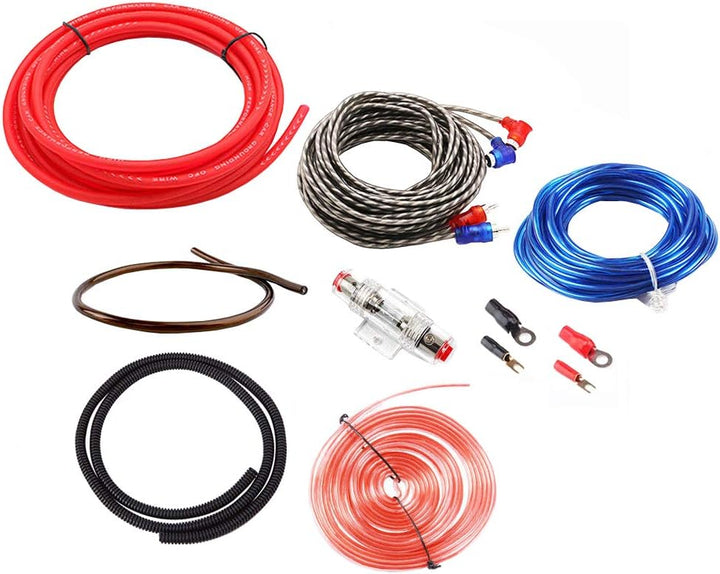 Mintice Kfz Verstärker Kabelsatz Anschluss Set Endstufe Kabel Anschlusskabel Audio Subwoofer Cinchka