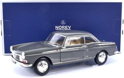 Norev NV184834 1:18 Peugeot 404 Coupé 1967-Graphitgrau Sammelmodell, Multi