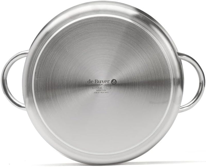 De Buyer 3505.28 Kochtopf/Deckel, Durchmesser 28 cm