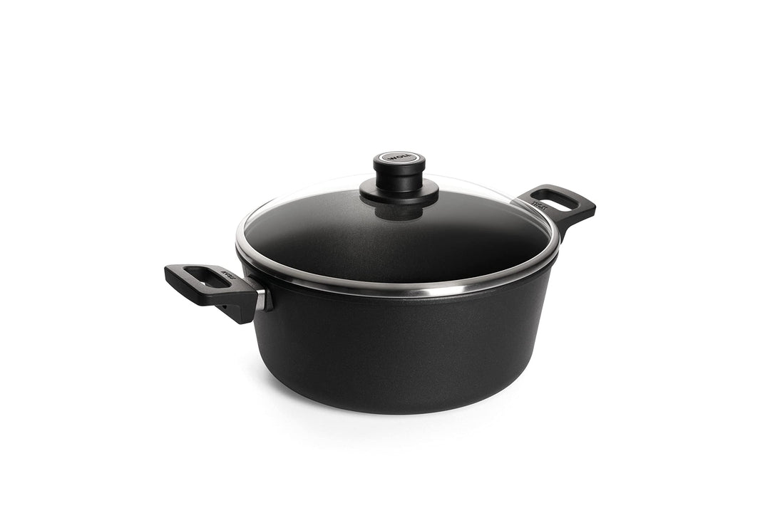 Woll 128ILL Induction Line Gusstopf ø 28 cm, 12 cm hoch, 6.0 Liter mit 2 Seitengriffen inklusiv Sich