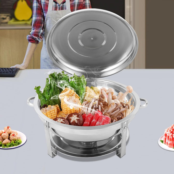 Spirituskocher 9L rund Hängedeckel Brenner für Buffet Hochzeit Catering | Warmhaltegerät, Speisewärm