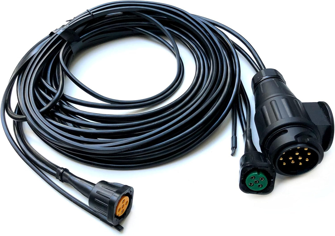 Anhängerbeleuchtung LED Rückleuchten Umrissleuchten und 13 polig Kabel 9m SET