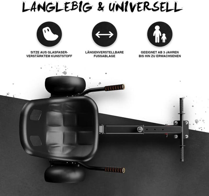 Wheelheels Hovercart für alle 6.5", 8.5" & 10" Hoverboards – Sitz für Self Balance Scooter mit innov