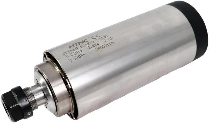 2.2KW Luftgekühlte Spindelmotor Set mit Frequenzumrichter, 80mm Halterung & ER20 Collet Set, 24000RP