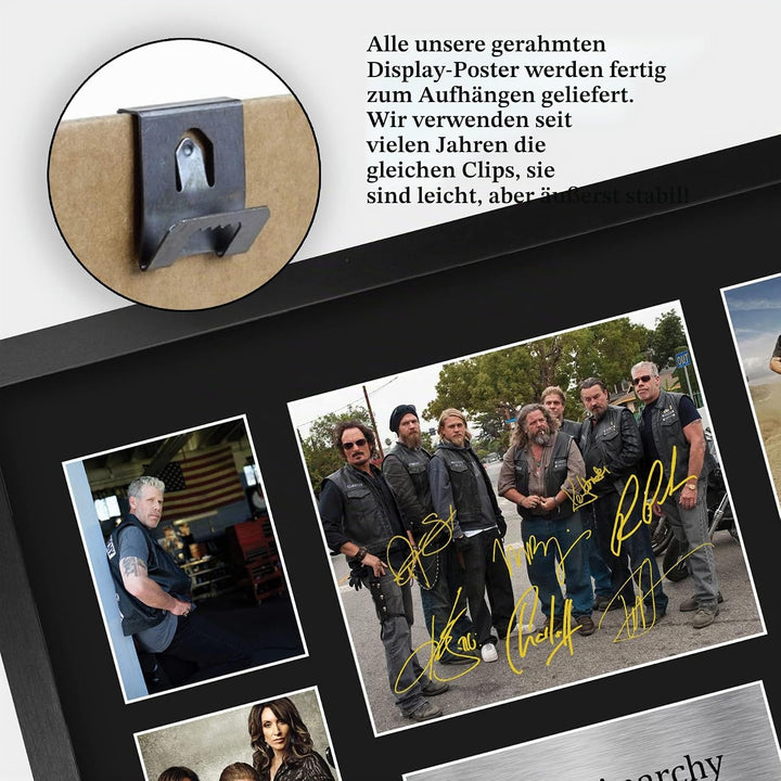 HWC Trading FR A3 Sons of Anarchy Geschenke Geducktes Signiertes Autogramm Fotodisplay für Fans von