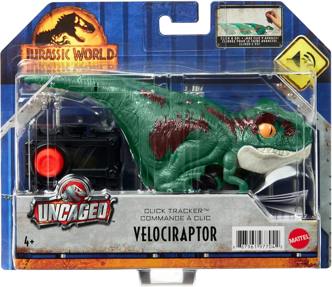 Jurassic World GYN41 - „Ein neues Zeitalter“ Velociraptor-Dinosaurier, grün, stilisierte Figur, inte