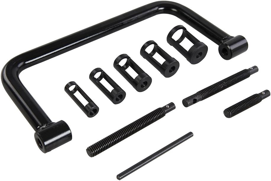 Silverline 494569 Ventilfederspanner, Schwarz, 16–30 mm, 10 - Teilig Satz