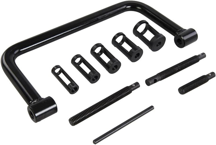 Silverline 494569 Ventilfederspanner, Schwarz, 16–30 mm, 10 - Teilig Satz