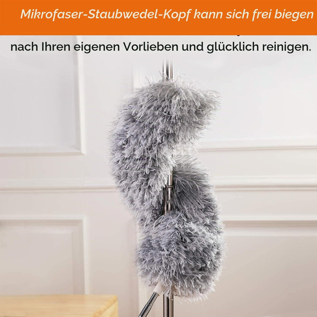Staubwedel zum Reinigen von hohen Deckenventilatoren, Newliton Mikrofaser-Staubwedel mit 30&