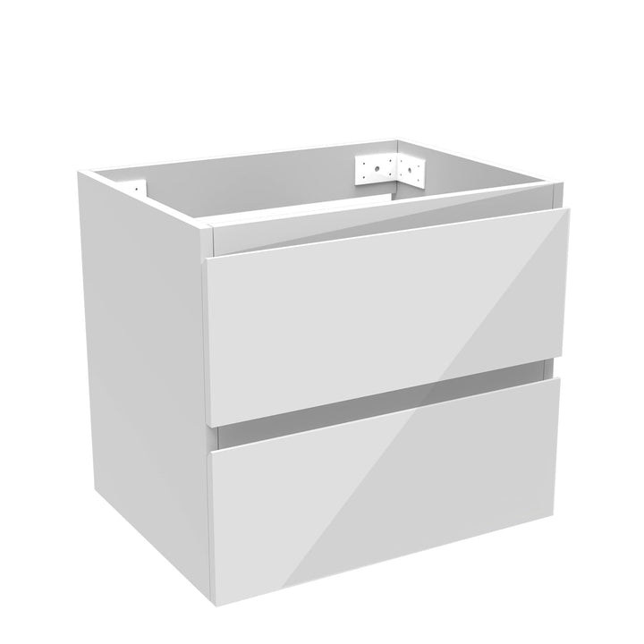 Aica Sanitär Waschbeckenunterschrank 50cm Unterschrank Badschrank Waschtischunterschrank Hochglanz W