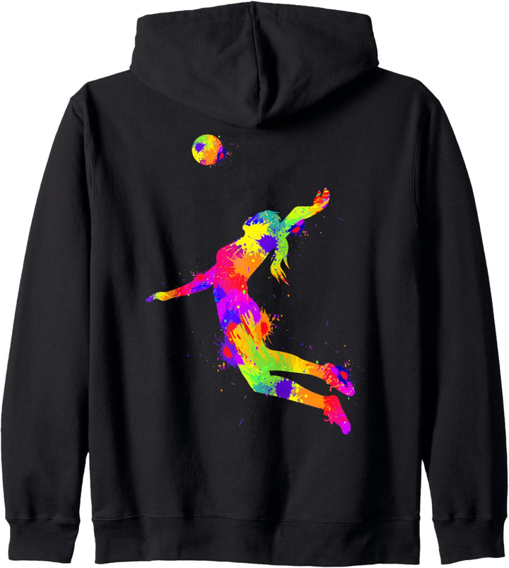 Volleyball Mädchen Volleyballerin Frauen Kapuzenjacke