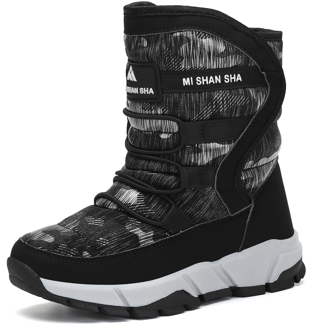 Kinder Winterstiefel Jungen Schneestiefel Mädchen Warm Gefütterte Rutschfeste Winter Snowboots Outdo