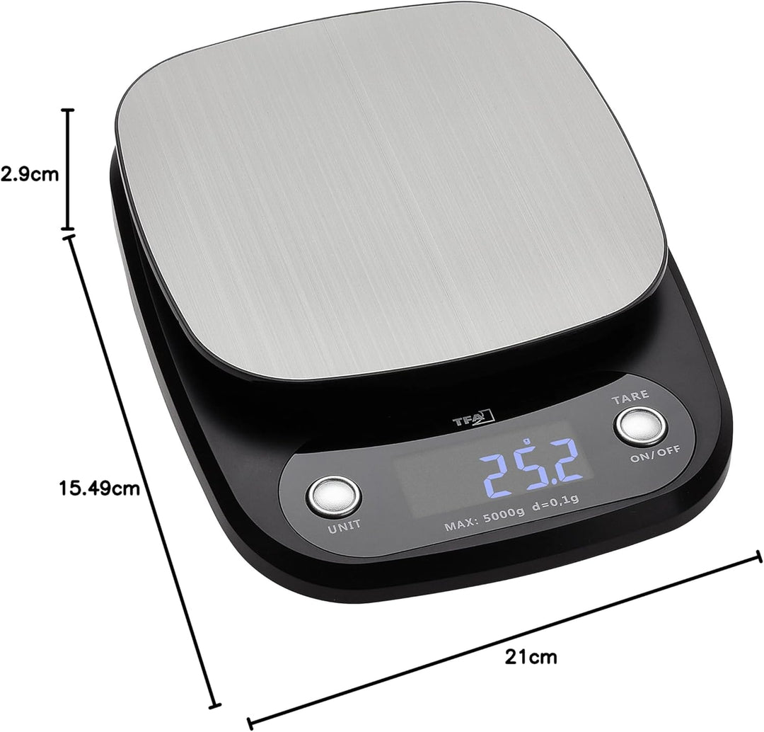 TFA Dostmann Digitale Küchenwaage Apple Pie,50.2005.10,0,1 g Auflösung,mit Tara-Zuwiegefunktion,verl