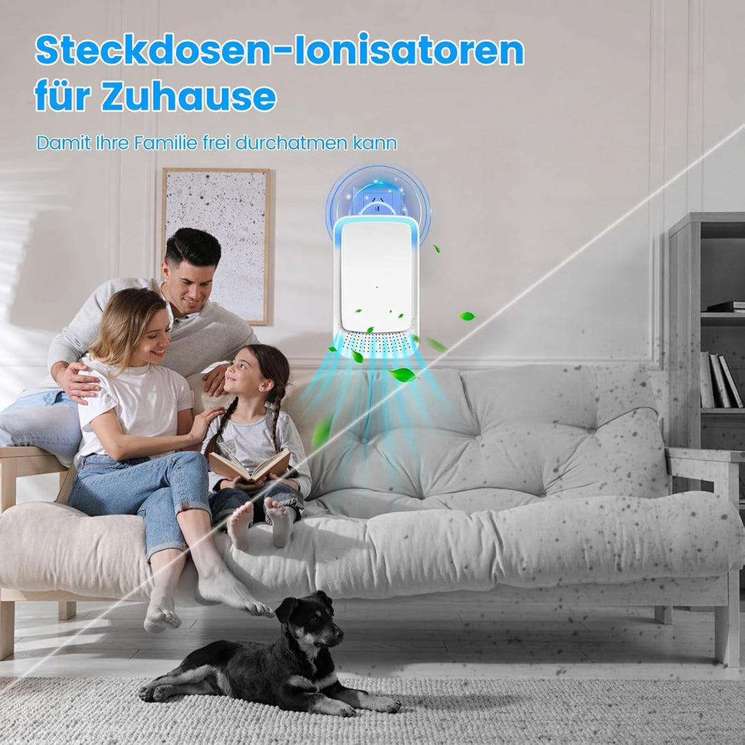 ODRX V2 Ionen Luftreiniger Zigaretten, 2026 Neues Ultras Leiser Plug & Play Negativ Ionen Luftreinig