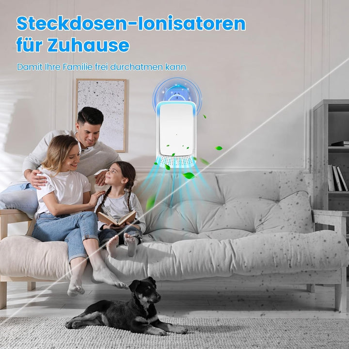 ODRX V2 Ionen Luftreiniger Zigaretten, 2026 Neues Ultras Leiser Plug & Play Negativ Ionen Luftreinig
