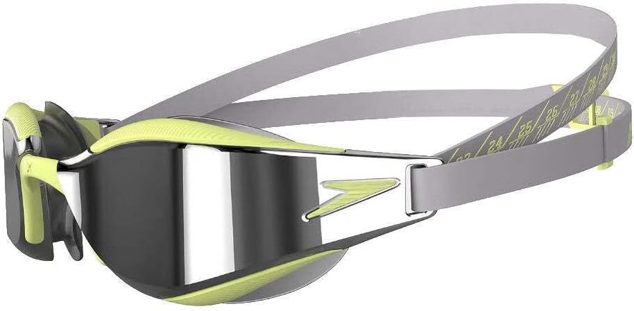 Speedo Unisex Fastskin Hyper Elite Mirror Schwimmbrillen (1er Pack) Einheitsgrösse Grey/Green, Einhe