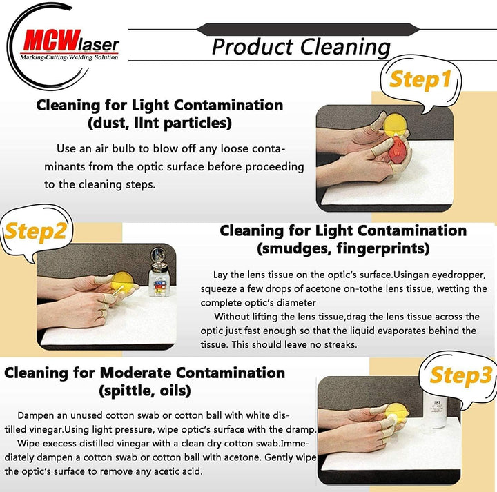 MCWlaser CO2 Laser Fokuslinse 20mm ZnSe Lens für CO2 Lasergravierer Cutter 30W -100W D: 20mm FL: 2"