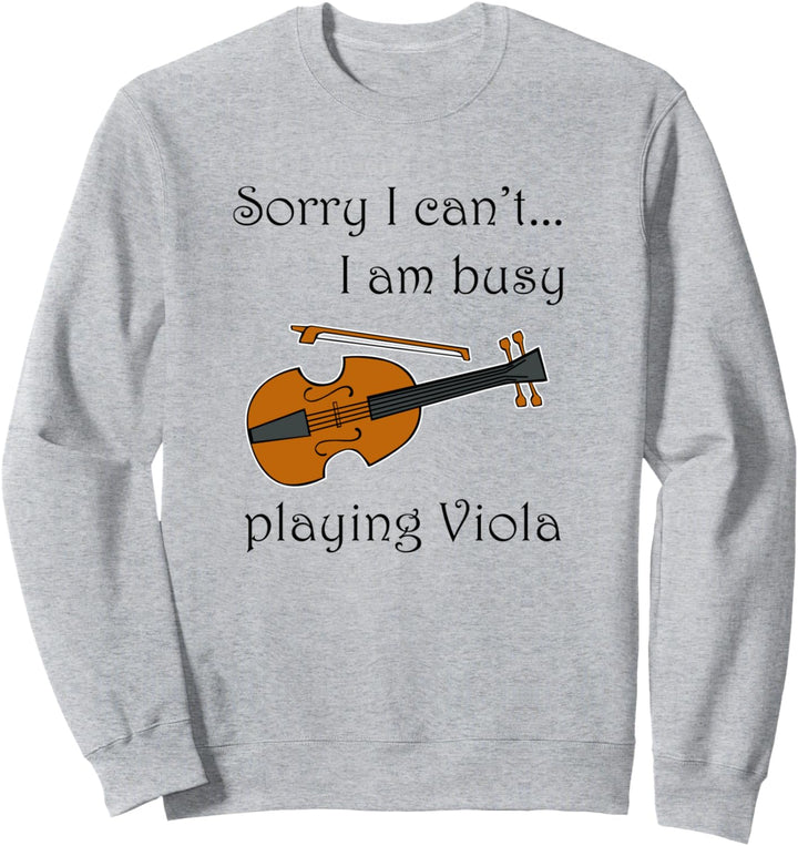 Bratsche spielen Musiker Musikinstrument Bratschist Sweatshirt