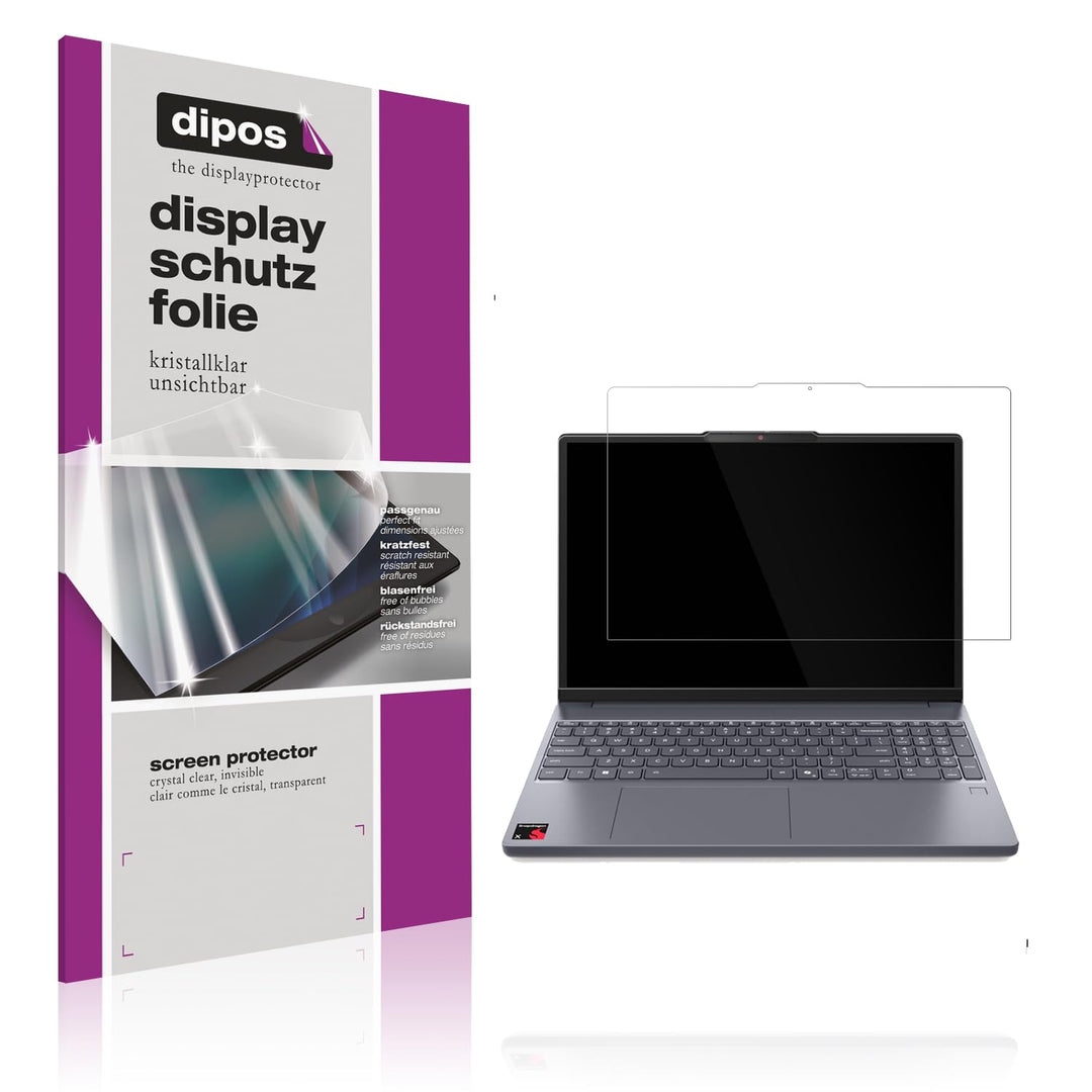 dipos I 2x Schutzfolie klar passend für Lenovo IdeaPad Slim 3x Folie Displayschutzfolie, Ultra-Dünn,