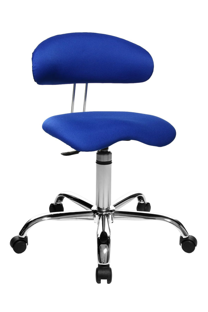 Topstar Sitness 40, Fitnesshocker, Arbeitshocker, Rollhocker mit Rückenunterstützung, 3-Dimensional