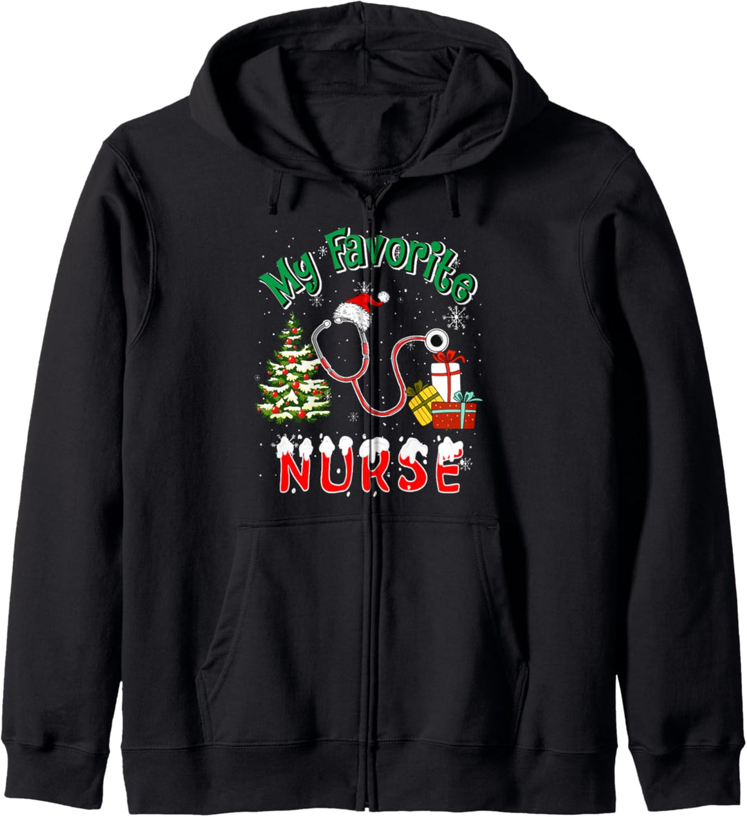 My Favorite Nurse Christmas Santa Nurse Nursing Tools Lover Kapuzenjacke