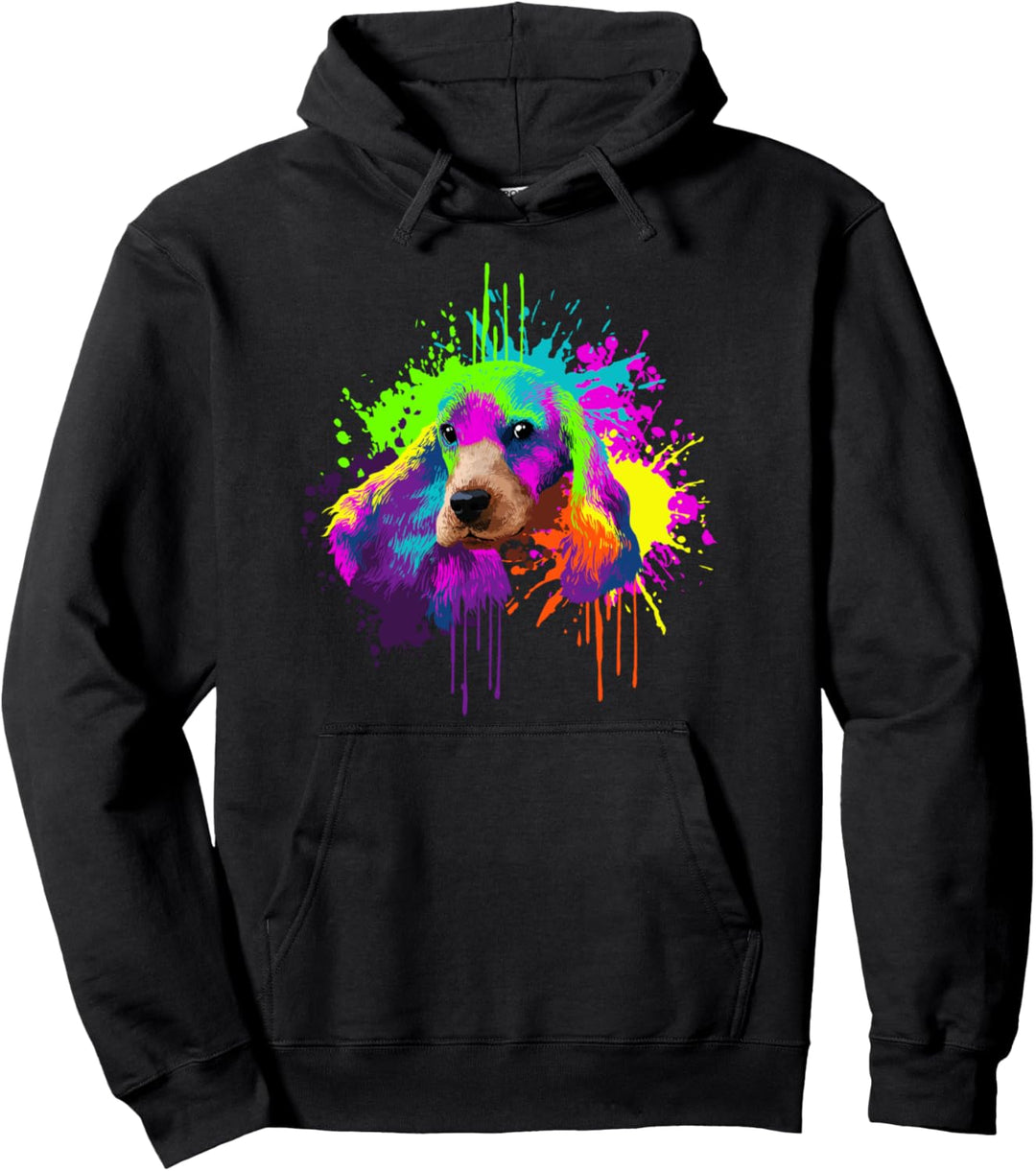 Splash Art Cockerspaniel Hundehalter Geschenkidee Hunde Pullover Hoodie