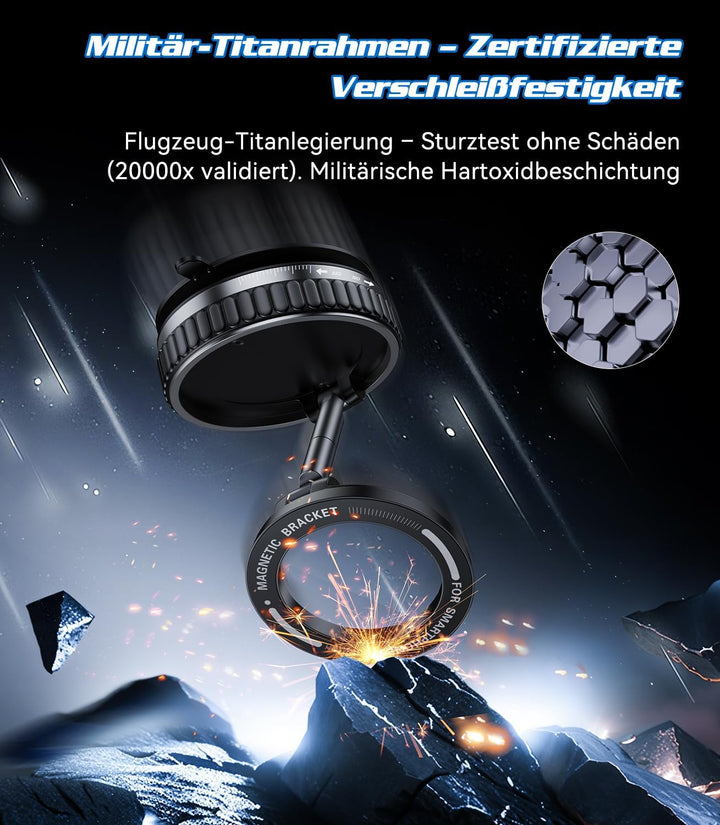 JDBL Upgrade 5.0 Handyhalterung Auto for Magsafe【N57-Militärmagnete – 15kg Haftkraft】 handyhalterung