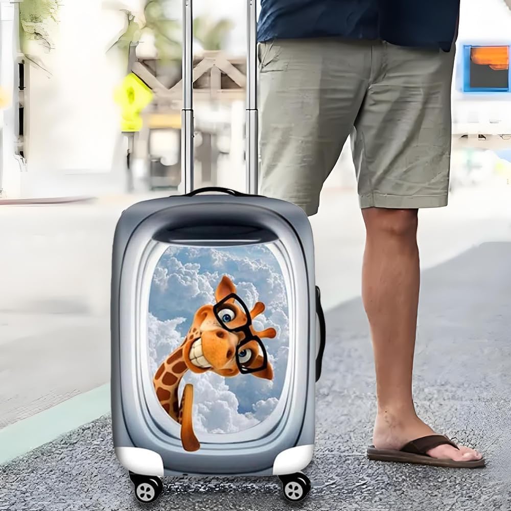 Elastisch Kofferhülle, DOTBUY 3D Reise Kofferschutzhülle Gepäck Cover Reisekoffer Hülle Schutz Bezug