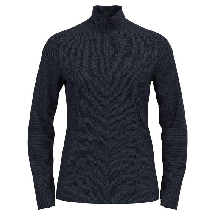 Odlo Damen Midlayer 1/2 Zip Roy Pullover M Shale Grey - Black