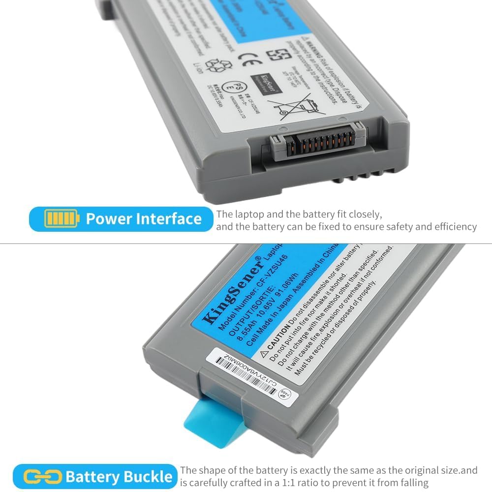 KingSener CF-VZSU46 Laptop Akku Batterie für Panasonic Toughbook CF-30 CF-31 CF-53 CF-VZSU46AU CF-VZ