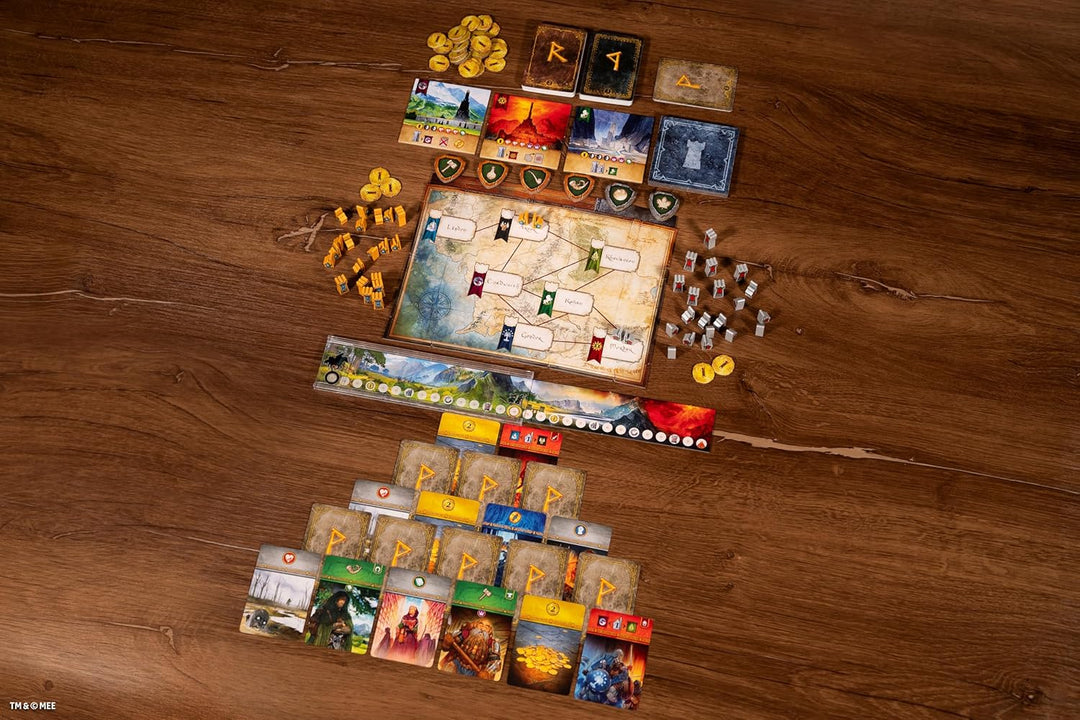 Repos Production - Der Herr der Ringe: Duell um Mittelerde Brettspiel - Strategisches Brettspiel für