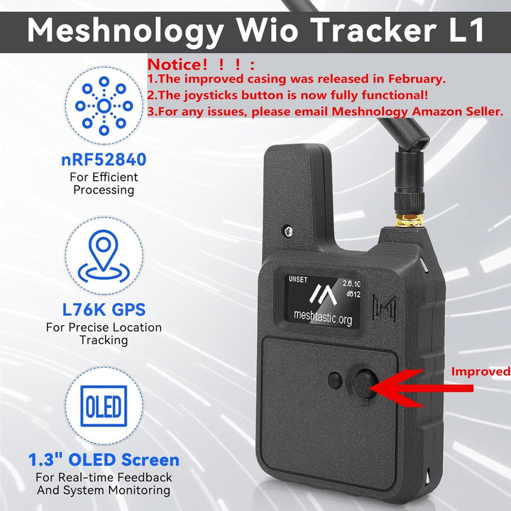 2 Set Wio Tracker L1 Board mit 3000mAh Akku und Gehäuse Set – SX1262 nRF52840 Kit für AR duino Mesht