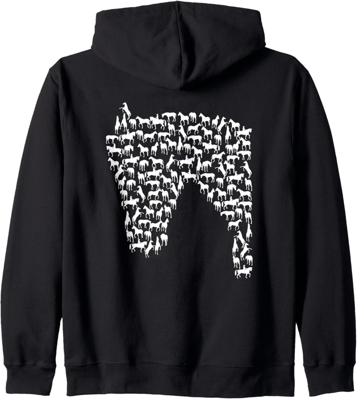 Dressurpferd - Dressur reiten Pferde Dressur Reiten mädchen Kapuzenjacke