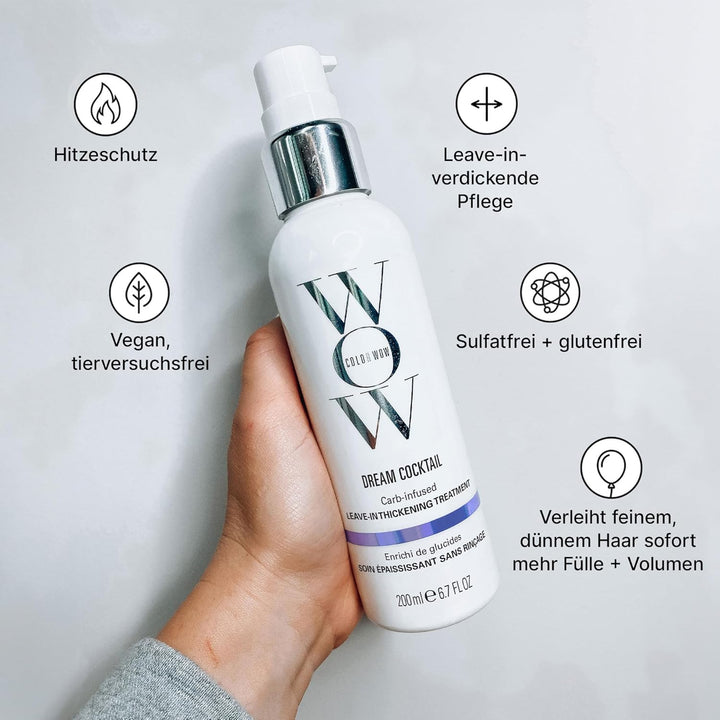 Color Wow Carb Cocktail Bionic Tonic, Kräftigende Leave-In Cream mehr Volumen & Glanz, Leave-In Cond