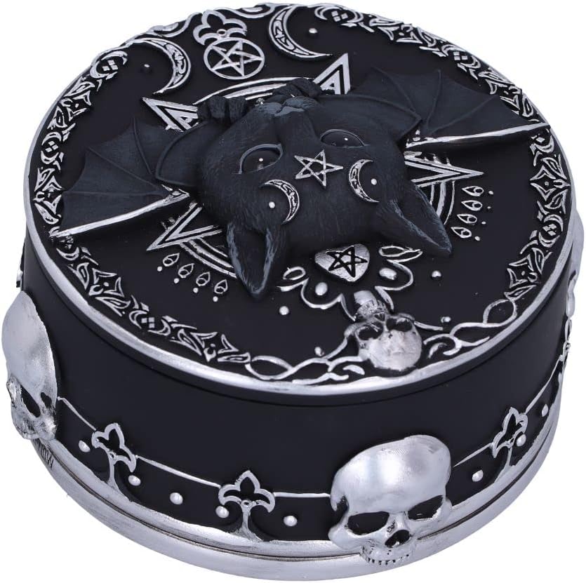 Nemesis Now Malpuss Schmuckdose, Schwarz, 10,8 cm, 10.8cm