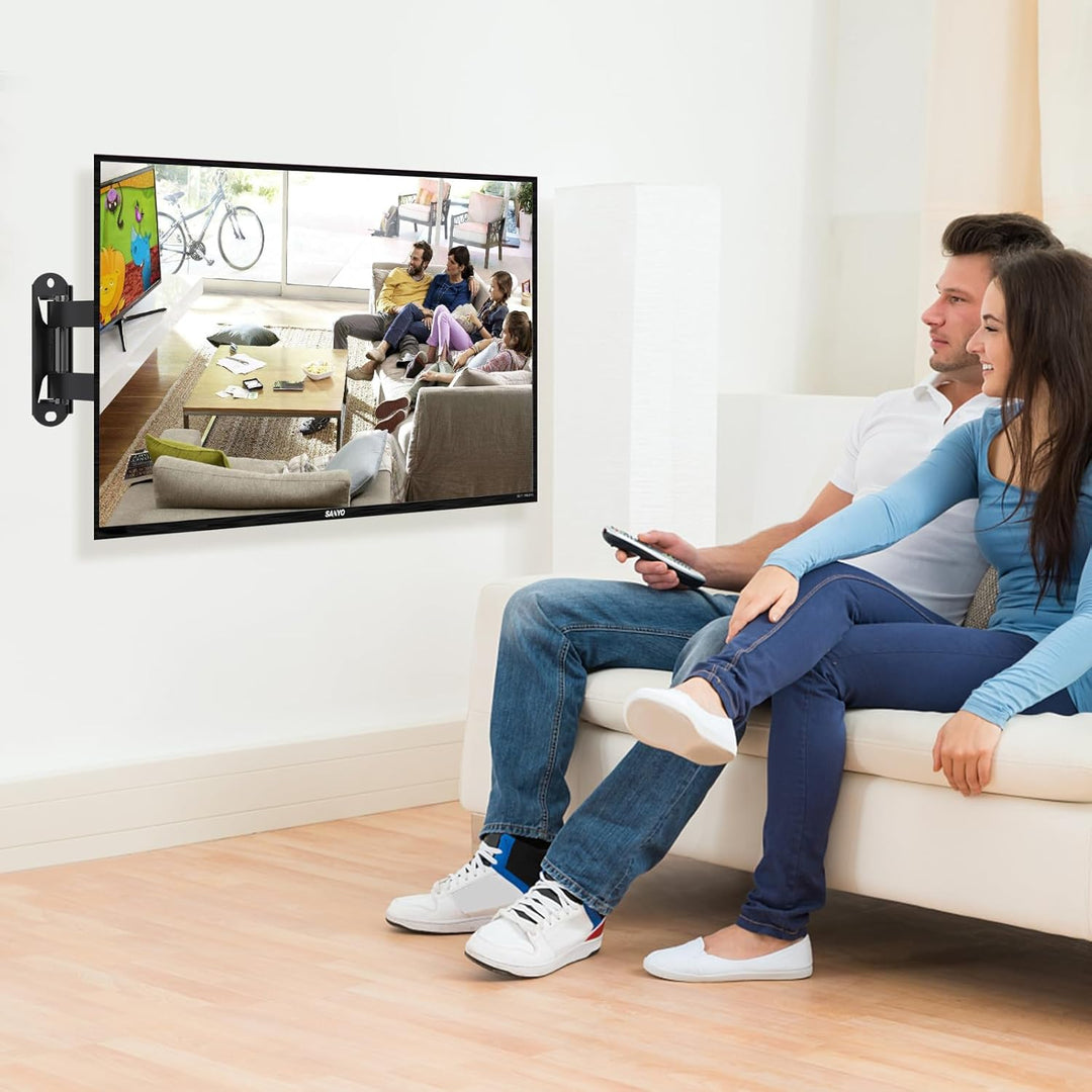 TV-Wandhalterung, schwenkbare TV-Halterung mit Gelenkarm, Neigungsverlängerung, drehbar, für die mei