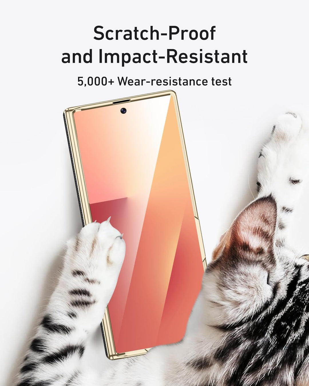 Miimall Privacy Case Kompatibel mit Samsung Galaxy Z Fold 7 Hülle Anti-SPY Displayschutz+Scharniersc
