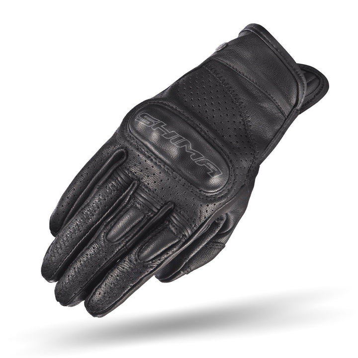 SHIMA Caliber Motorradhandschuhe Damen Herren - Klassische, Vintage, Sommer mit Protektoren S Schwar