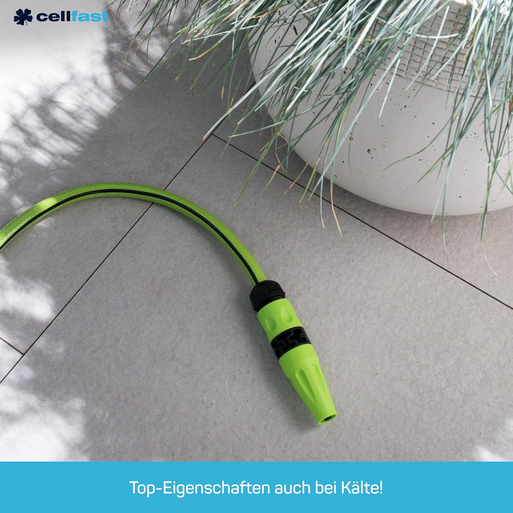 Cellfast Gartenschlauch Quattro Formstabiler, Flexibel 4-lagiger Schlauch aus hochwertigem Garn - Kr