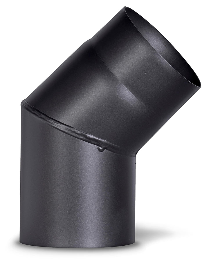 FIREFIX R120/B4O Ofenrohrbogen aus 2 mm starken Stahl (Rauchrohr) in 120 mm Durchmesser, für Kaminöf