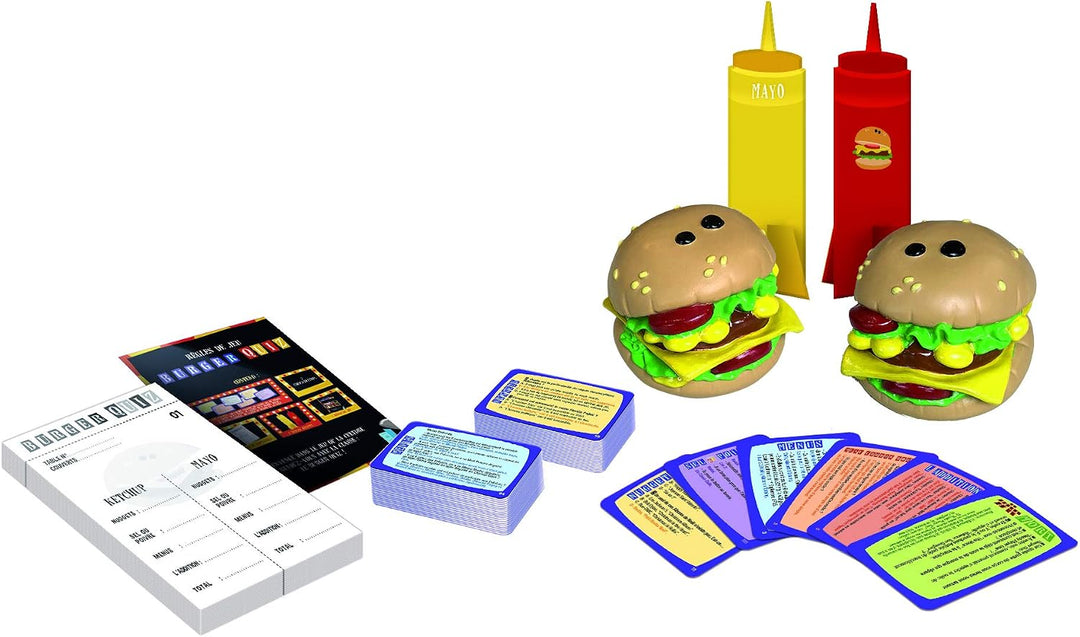 Dujardin - Burger Quiz – Gesellschaftsspiele, 01095, Mehrfarbig